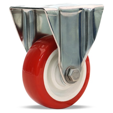 Rigid Caster, Stl 3-1/2X1-3/8 Poly-Tech MPN:R-STL-35NFZ
