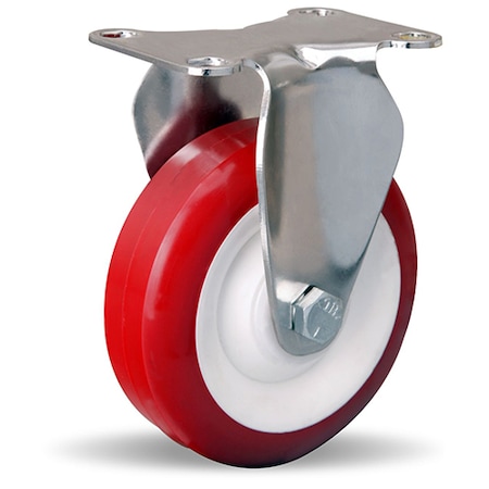 Rigid Caster, Stl 4X1-3/8 Poly-Tech MPN:R-STL-4NFZ