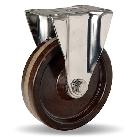 Rigid Caster, Stl 5X1-1/4 PlasteXWhl MPN:R-STL-5HHP