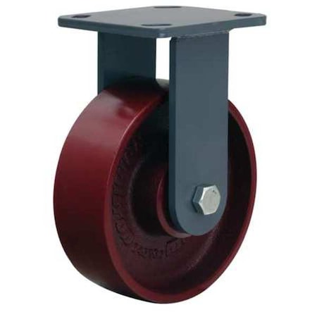 Plat Cstr, Rgd, Cast Iron, 6 in., 1400 lb, Rd MPN:R-WH-6MB