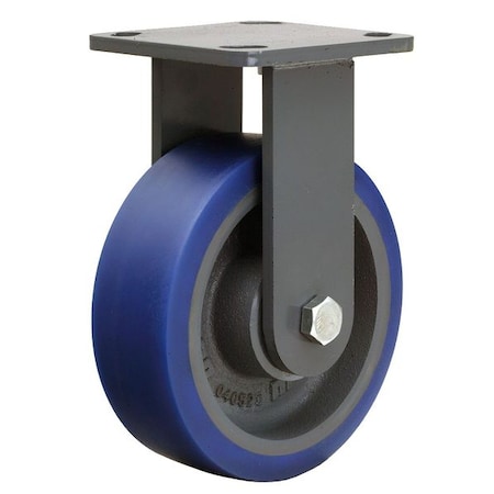 Plat Castr, Rigd, Poly, 6 in., 960 lb., Blu, B MPN:R-WH-6SPB