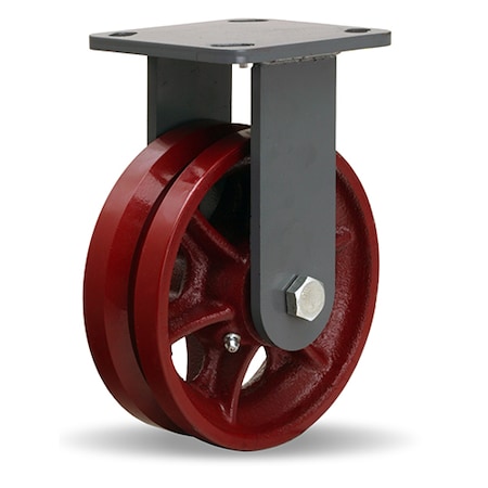 Rigid Caster Wh 6X2 V-Grooved MPN:R-WH-6V