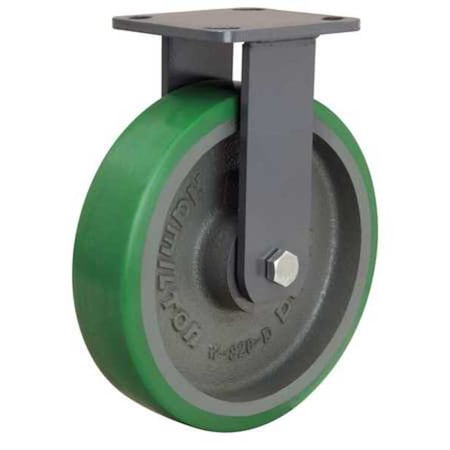 Plate Caster, Rigid, Polyurethane, 9 1/2