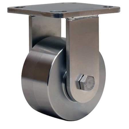 Plte Caster, Rgd, SS, 4 in., 850 lb. MPN:R-WHS-4SB