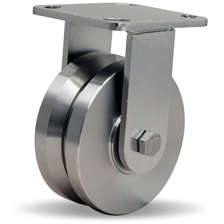 Rigid Caster, Whs 5X2 Ss V-Grooved MPN:R-WHS-5SVZ