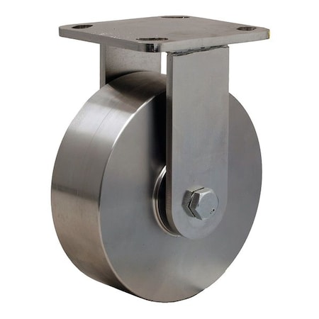 Plte Caster, Rgd, SS, 6 in., 1200 lb. MPN:R-WHS-6SB