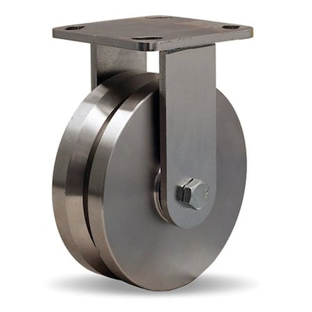 Rigid Caster, Whs 6X2 Ss V-Grooved, Wheel Core Material: Stainless Steel MPN:R-WHS-6SVB