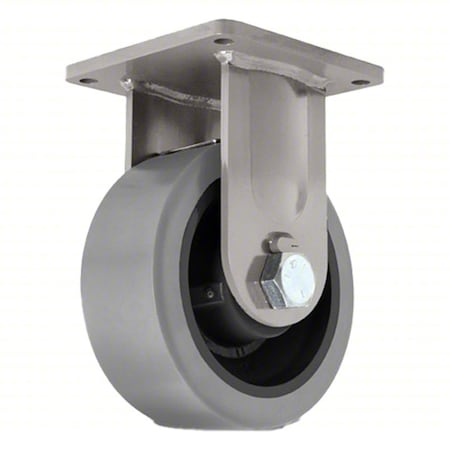 Plate Caster, Rigid, Polyurethane, 13