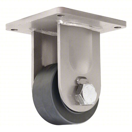 Plate Caster, Rigid, Nylon, 9