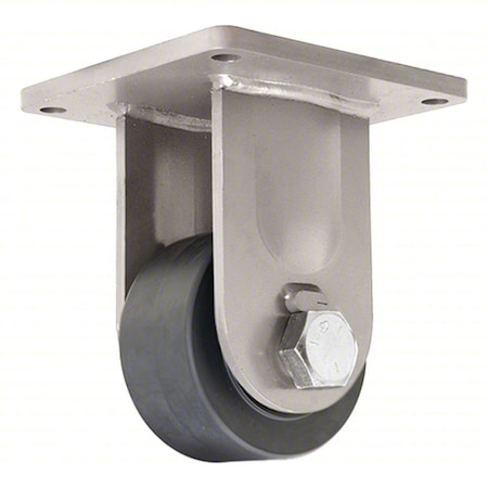 Plate Caster, Rigid, Nylon, 9