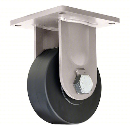 Plate Caster, Rigid, Nylon, 11