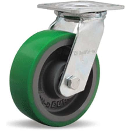 Plate Caster, Swivel, Poly, 6 in., 900 lb. MPN:S-526-D-BS-SS