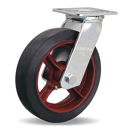 Swivel Caster 8X2In Moldon Rubber Wheel MPN:S-528-R