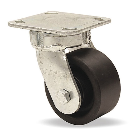 High Heat Standard Duty Kingpinless Swivel Caster rated up to 550 Degree F, 4