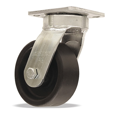 High Heat Standard Duty Kingpinless Swivel Caster rated up to 550 Degree F, 5