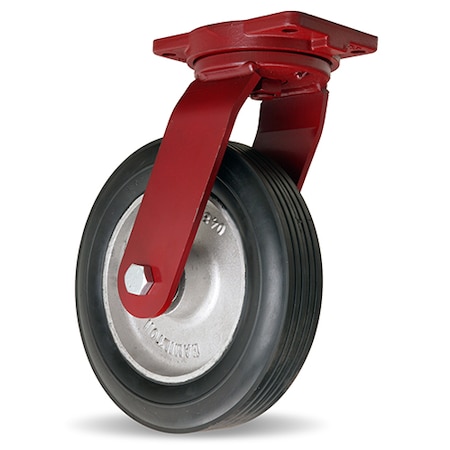 Dual Wheel Cush-N-Tuf Swivel Caster, 12