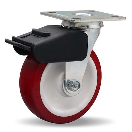 Combination Brake Swivel Caster, 6