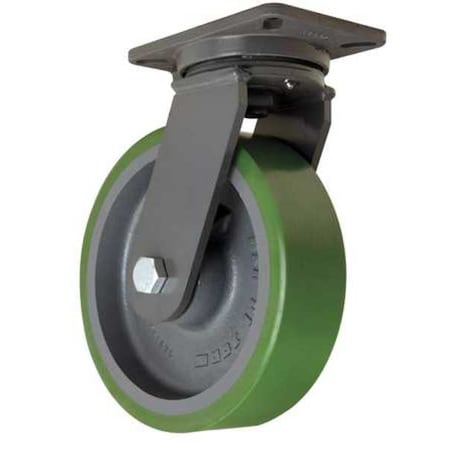 Plate Caster, Swivel, Poly, 10 in., 3000 lb. MPN:S-CH-13DB
