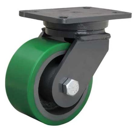 Plate Caster, Swivel, Poly, 6 in., 2200 lb. MPN:S-CH-63DB