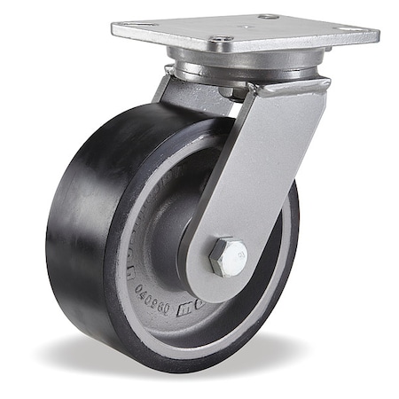 PlateCaster, Swivel, Polyurethane, 10 1/2