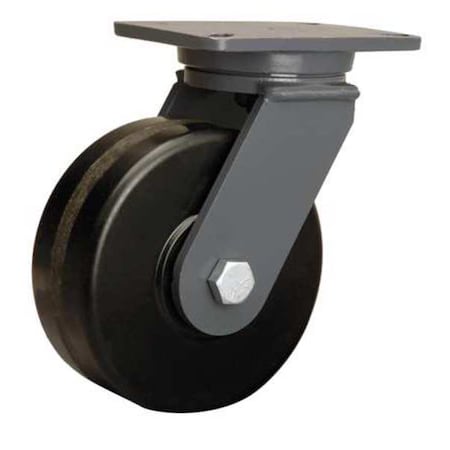 Plate Caster, Swivel, Phenolic, 8 in., 3000 lb, A MPN:S-CH-83PH