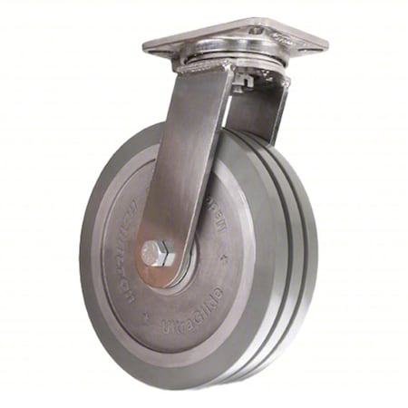 PlateCaster, Swivel, Polyurethane, 15 1/2