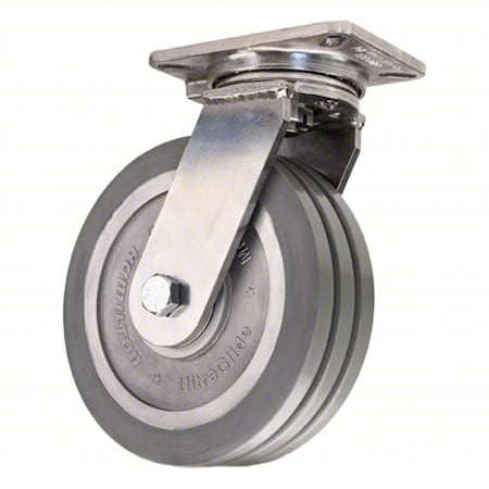 PlateCaster, Swivel, Polyurethane, 12 1/2