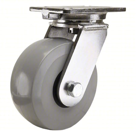 PlateCaster, Swivel, Polyurethane, 10 1/2