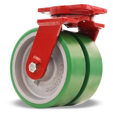 Extra Heavy Duty Dual-Wheel Swivel Caster, 10
