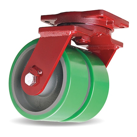 Extra Heavy Duty Dual-Wheel Swivel Caster, 10