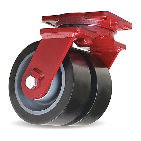 Extra Heavy Duty Dual-Wheel Swivel Caster, 10