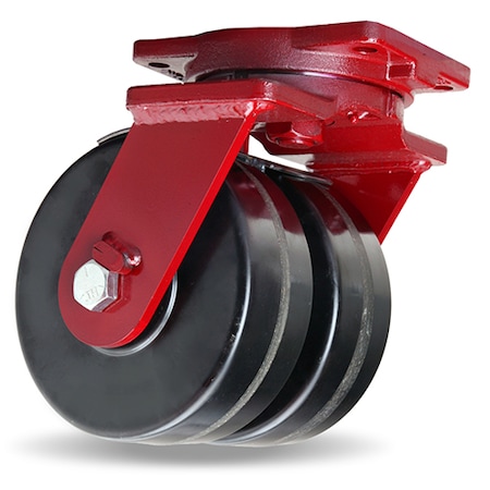 Extra Heavy Duty Dual-Wheel Swivel Caster, 10