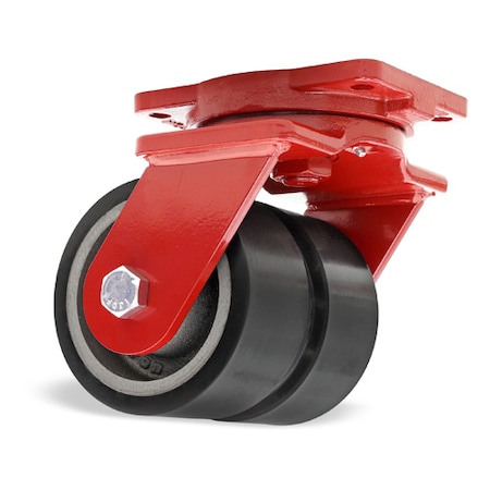Extra Heavy Duty Dual-Wheel Swivel Caster, 6