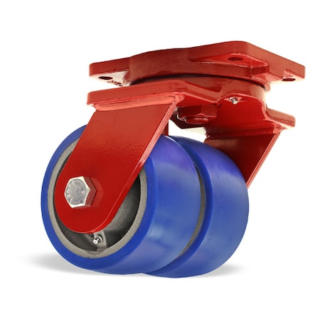 Extra Heavy Duty Dual-Wheel Swivel Caster, 6