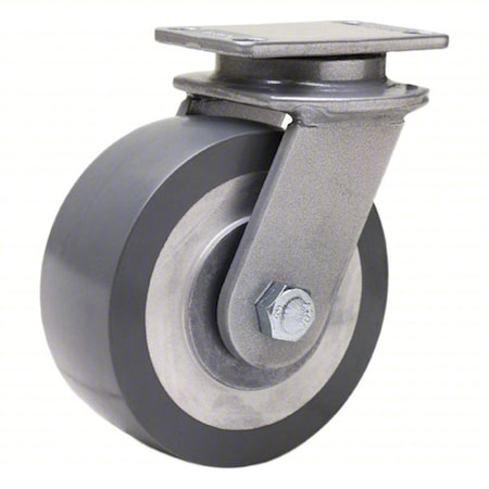 PlateCaster, Swivel, Polyurethane, 6 3/16