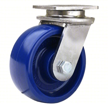 PlateCaster, Swivel, Polyurethane, 6 3/16