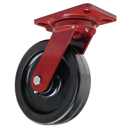 Plate Caster, Swivel, Phenolic, 8 in., 1400 lb. MPN:S-HS-8P