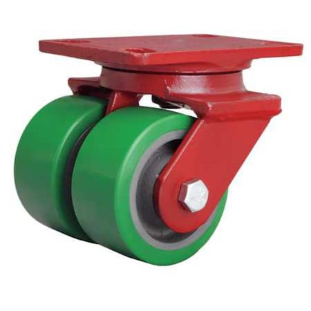 Dual Whel Castr, Plyurthan, 4 in., 1500 lb. MPN:S-HS2-4DB