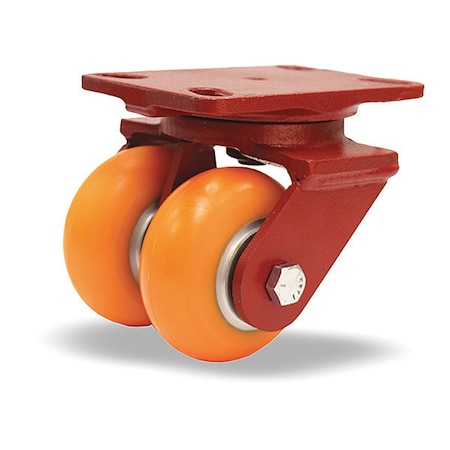 Heavy Service Dual-Wheel Swivel Caster, 8