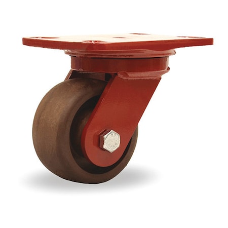 High Heat HSK Inferno Series Swivel Caster rated up to 550-deg, F, High Heat Grease MPN:S-HSK-4HNY