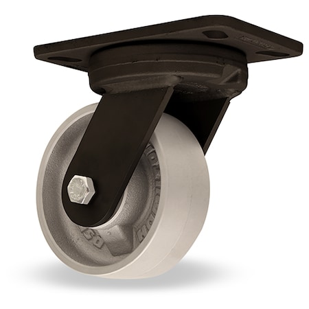 Plate Caster, Swivel, Iron, 7 3/4