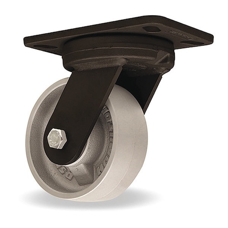 Plate Caster, Swivel, Iron, 7 3/4
