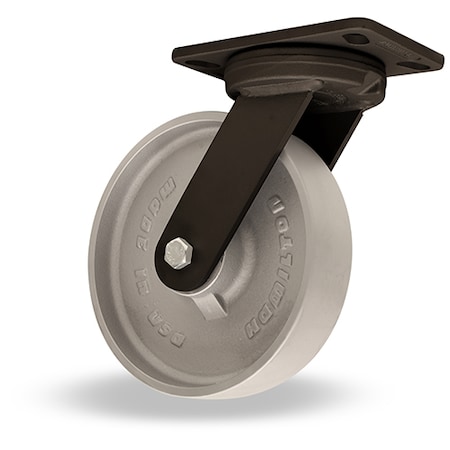 Plate Caster, Swivel, Iron, 9 3/4
