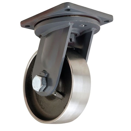 Plate Caster, Swivel, Forged Steel, 10 in, 16, 000 lb MPN:S-MD-103FST-4SL