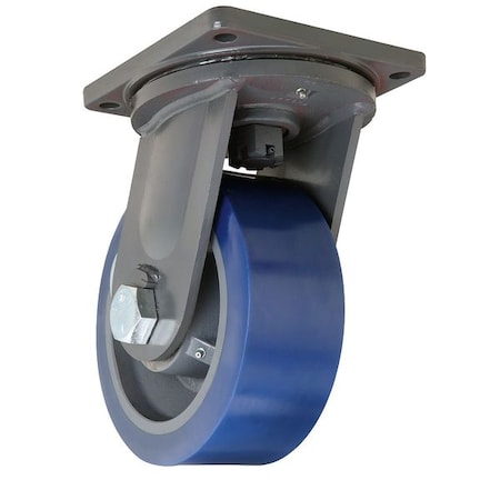 Plate Caster, Swivel, Poly, 10 in., 5000 lb. MPN:S-MD-104SYT-4SL
