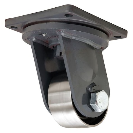 Plate Caster, Swivel, Forged Steel, 6 in, 12, 000 lb MPN:S-MD-63FST-4SL