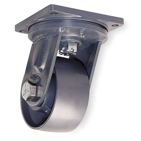 Plate Caster, Swivel, Forged Steel, 8 in, 14, 000 lb. MPN:S-MD-83FST-4SL
