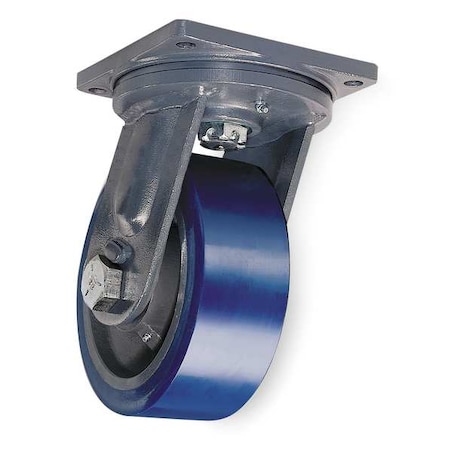 Plate Caster, Swivel, Poly, 8 in., 3500 lb., Blu MPN:S-MD-83SYT