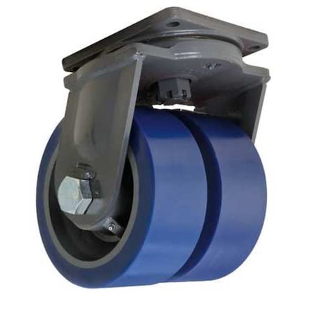 Dual Whl Castr, Plyurthan, 10 in, 10, 000 lb MPN:S-MDD-104SYT-4SL