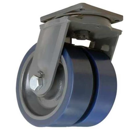 Dual Whl Castr, Plyurthan, 12 in, 12, 000 lb MPN:S-MDD-124SYT-4SL
